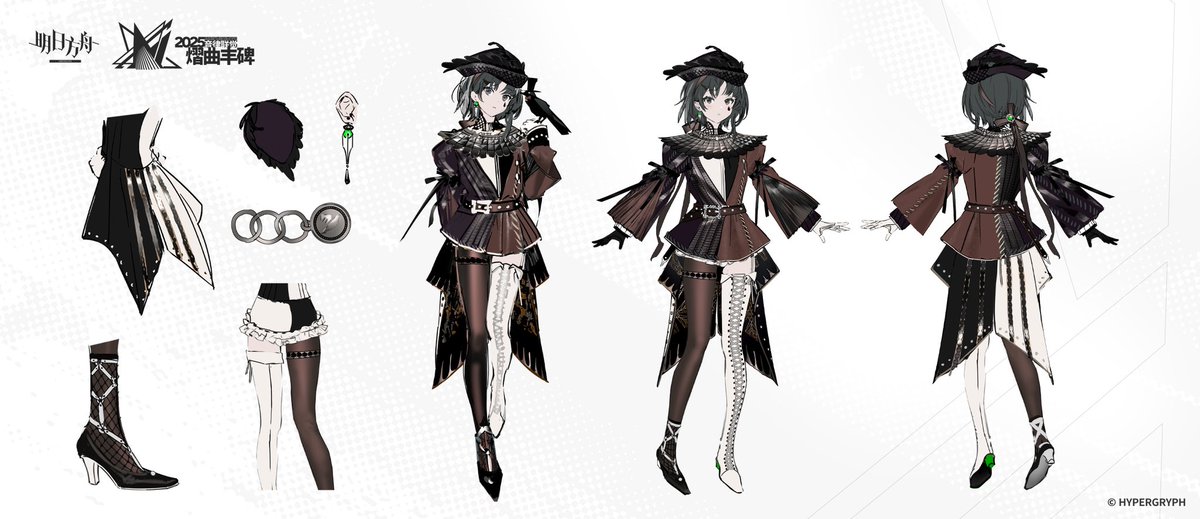 アークナイツ #音律聯覚 今回の音律聯覚の設定図を描かせていただき