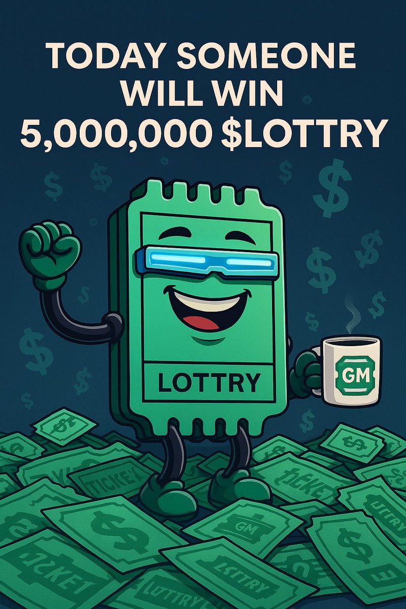 Today someone will win 5,000,000 $LOTTRY 🤑

..…but only in their dreams, it’s April 1st.

Alright, back to work. 😂