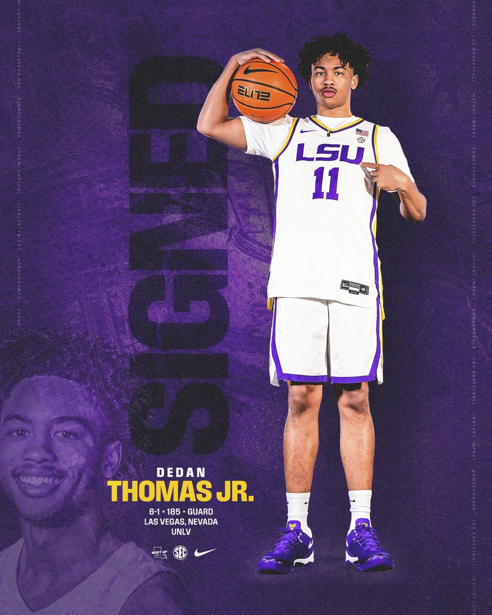 A Game Changing Guard is Coming to The Boot 🐅

Dedan Thomas Jr. is an LSU Fighting Tiger!