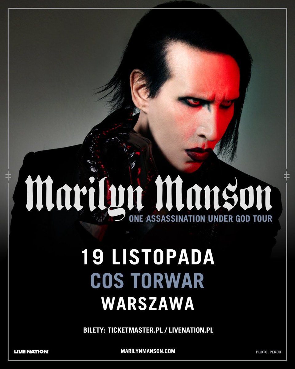 Marilyn Manson zagra w Warszawie 🤘 <a href="/LiveNationPL/">Live Nation Polska</a> #antyradio #MarilynManson