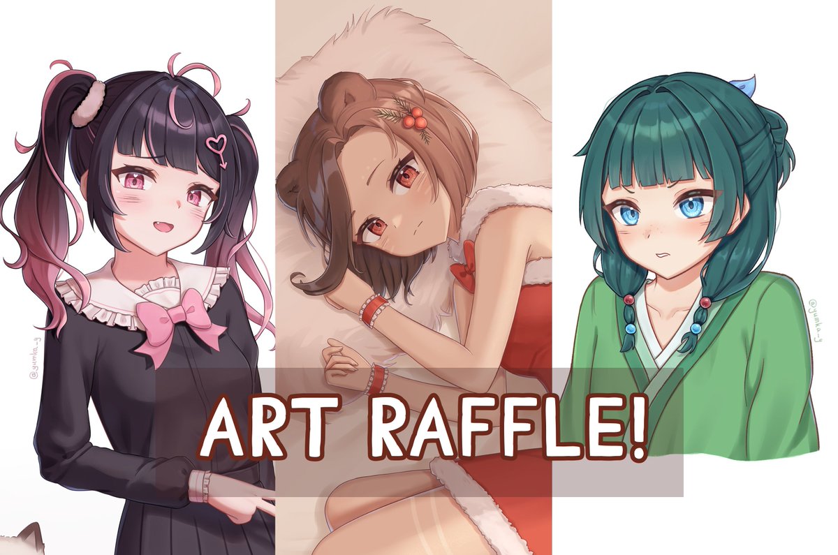 yumka_y's tweet photo. 💖🌿ART RAFFLE!💖🌿

✧ To enter:
- Follow me
- Like &amp; RT
- Drop your OC! (Optional)

✧ Prize:  Bust-up art (OC or fanart)

Ends: April 30
Good luck🍀

#artraffle #artmoots https://t.co/T2CxyqkGmS