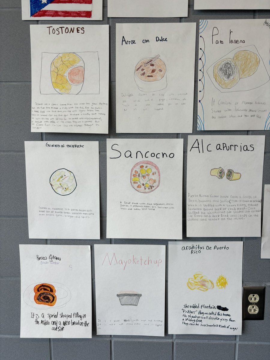 ProfeCappellari's tweet photo. Español I created a visual dictionary with foods/drinks from Puerto Rico 🇵🇷 #EspañolConProfe #YourSalisbury https://t.co/b5w67b6zyy