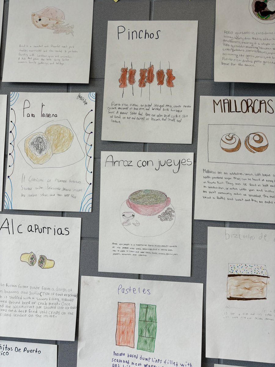 ProfeCappellari's tweet photo. Español I created a visual dictionary with foods/drinks from Puerto Rico 🇵🇷 #EspañolConProfe #YourSalisbury https://t.co/b5w67b6zyy