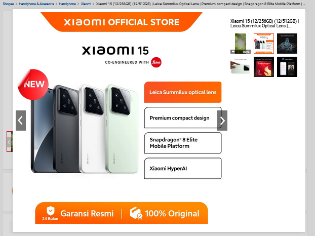 tgoehm's tweet photo. @ShopeeID Menangin Xiaomi15 tuh Kudu! Menikmati ruang pandang lensa Leica dan HyperAI dalam kinerja tinggi. Pengalaman yang harus dirasakan sendiri dengan Xiaomi15. makasi @ShopeeID https://t.co/Zv6FRjHXbW