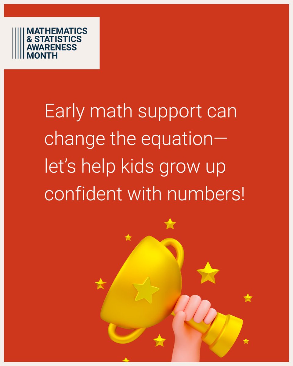 📣 Approximately 93% of adult Americans experience some level of math anxiety. The other 7% have never had to split a dinner bill. 🧾 Early math support can change the equation—let’s help kids grow up confident with numbers! 🔢✨ 

#MathStatMonth #MathInTheRealWorld #MathForAll