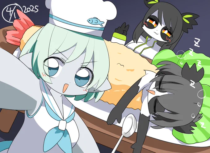 はうしーちゃんは今エビフライです 
