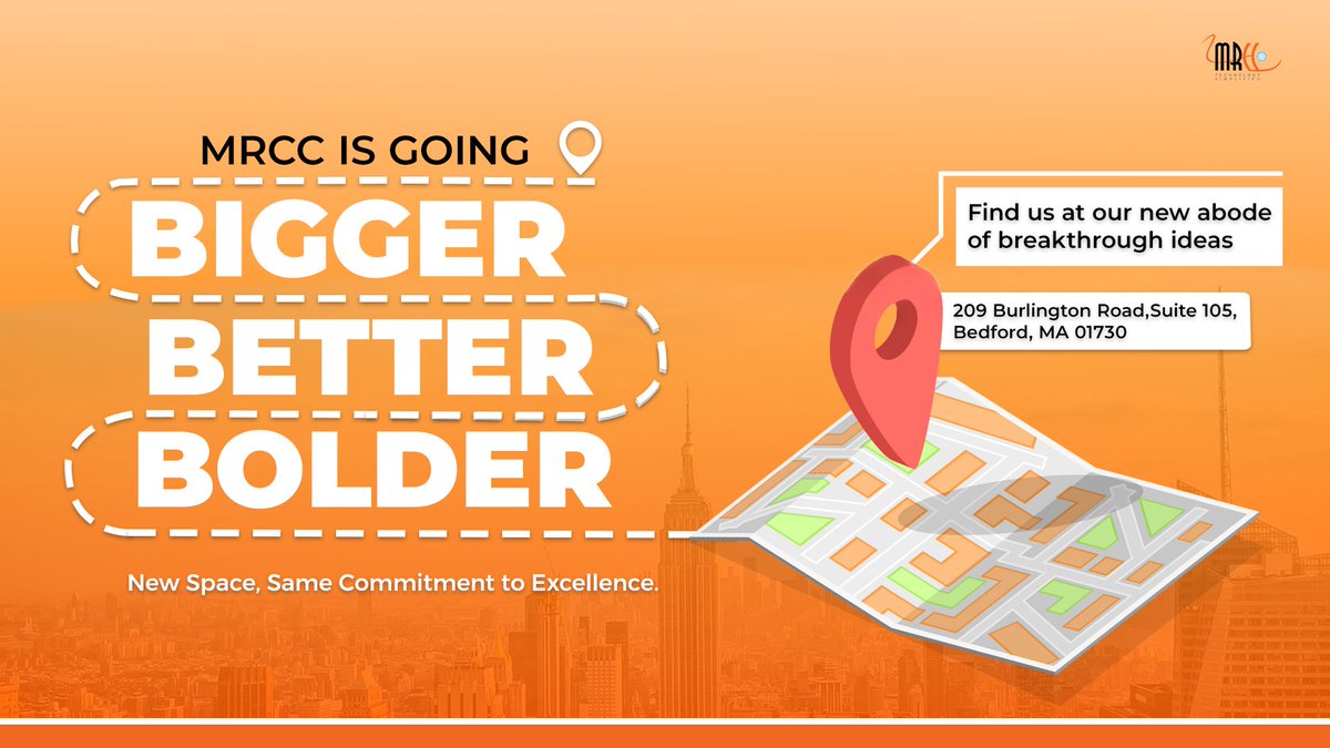 mrccsolutions's tweet image. 📢 This isn’t just a change of address—it’s a shift toward the future.
At MRCC, we believe that the right space fuels innovation.
Find us at our New Address: 📍 209 Burlington Road, Suite 105, Bedford, MA 01730
#OfficeRelocation #NewAddress #MRCCHeadOffice #MRCC