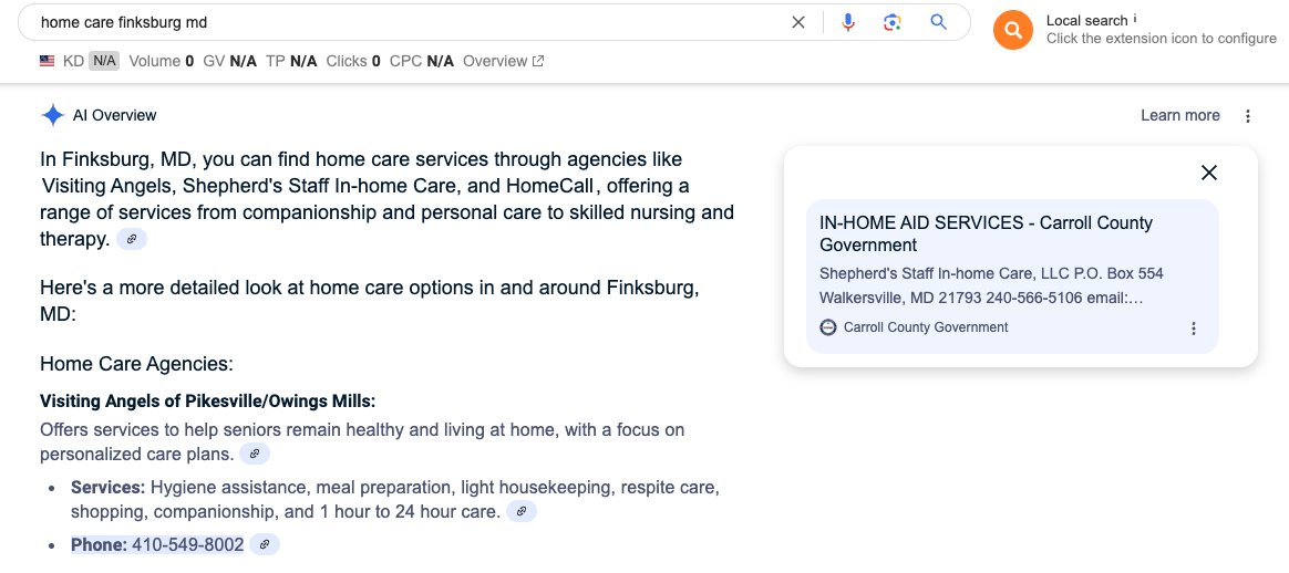 Brandon Schmidt (@brandonschmidt) on Twitter photo How about this for a crappy local AIO?
AIO mentions 1 franchise, but gives the phone number for a different franchise.
The source? A state govt PDF that was published in 2014.
cc <a href="/searchliaison/">Google SearchLiaison</a> How about this for a crappy local AIO?
AIO mentions 1 franchise, but gives the phone number for a different franchise.
The source? A state govt PDF that was published in 2014.
cc <a href="/searchliaison/">Google SearchLiaison</a>