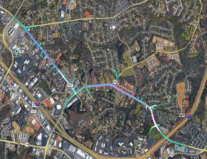 GPATSSC's tweet image. The Roper Mountain Rd and Roper Mountain Rd Ext project final paving is set to take place this Spring. Estimated completion is set for March 2025.