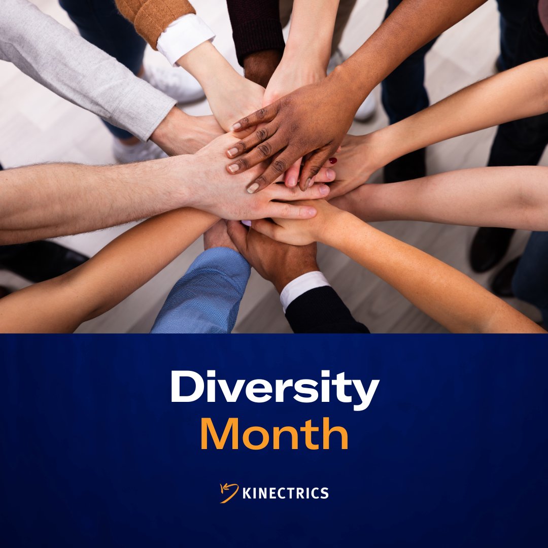 April is #CelebrateDiversityMonth! At Kinectrics, we embrace diversity to create a culture where all voices are heard. By fostering inclusion, we drive innovation and excellence. Learn more at: kinectrics.com/about-us/diver… 
#DiversityAndInclusion #InnovationThroughDiversity