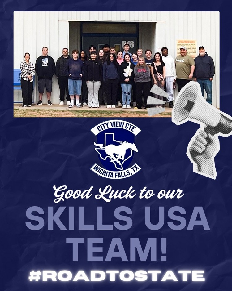 CityViewCTE's tweet image. Wishing the best of luck to our incredible SkillsUSA State Team as they head to Corpus Christi today! Your hard work, dedication, and talent have already made us proud—now it’s time to show the state what City View CTE is all about!

#CityViewCTE #SkillsUSA #CTEProud