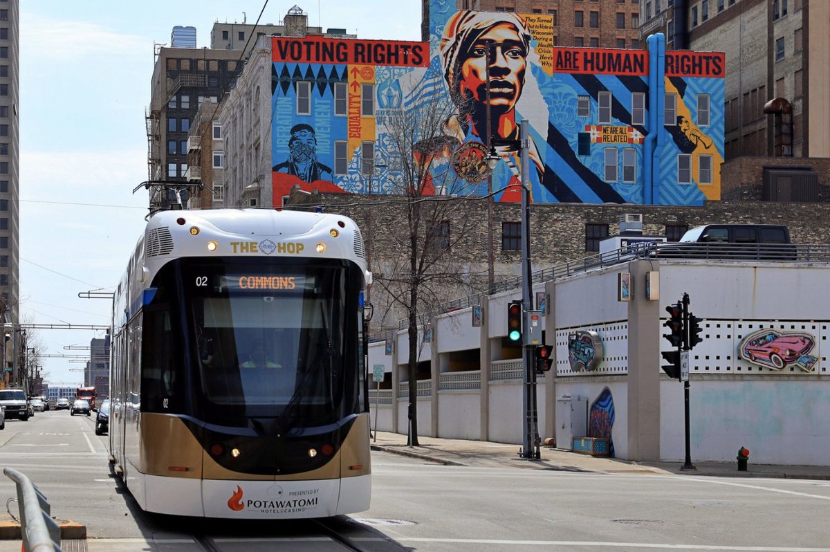 thehopmke's tweet photo. It's a beautiful day to make your voice heard. Polls across Wisconsin are open until 8 p.m., and same-day registration is allowed with valid ID and proof of address. Find your polling place and see what's on your ballot at https://t.co/f3UNIyQiHc. #hopthevote https://t.co/aHnbMcgLjy