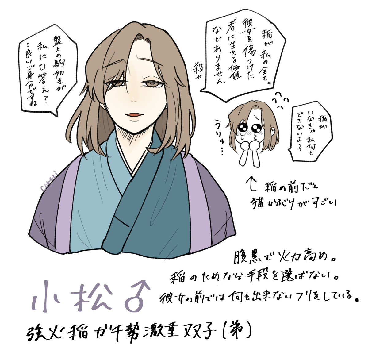 #さよ人性転換
エイプリルフールギリギリ滑り込み！
強火稲ガチ勢激重双子(弟)小松くん