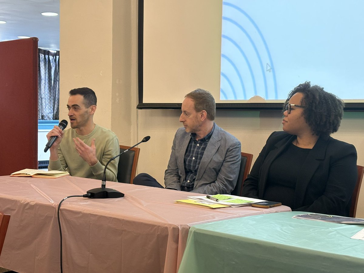 NYCTCP's tweet photo. Teacher Leader Zach Itzkowitz from Pelham Prep Academy speaks to principals about the importance of incorporating equity into Deeper Learning work in classrooms through the lens of teacher leadership. @BXHSD81011 @NYCSchools https://t.co/DBrWbGHdVv