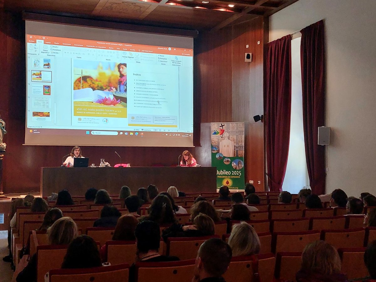 MigracionesAdH's tweet photo. El Equipo de #TrataDePersonas presentó este sábado ante los profes de Religión de @DiocesisAlcala una aplicación práctica en clase del proyecto social de @prensaCEE para sembrar #esperanza contra esta lacra en este #Jubileo2025

Descubre más en 👇
https://t.co/1cHHTXWyOC https://t.co/62uCIebaSA