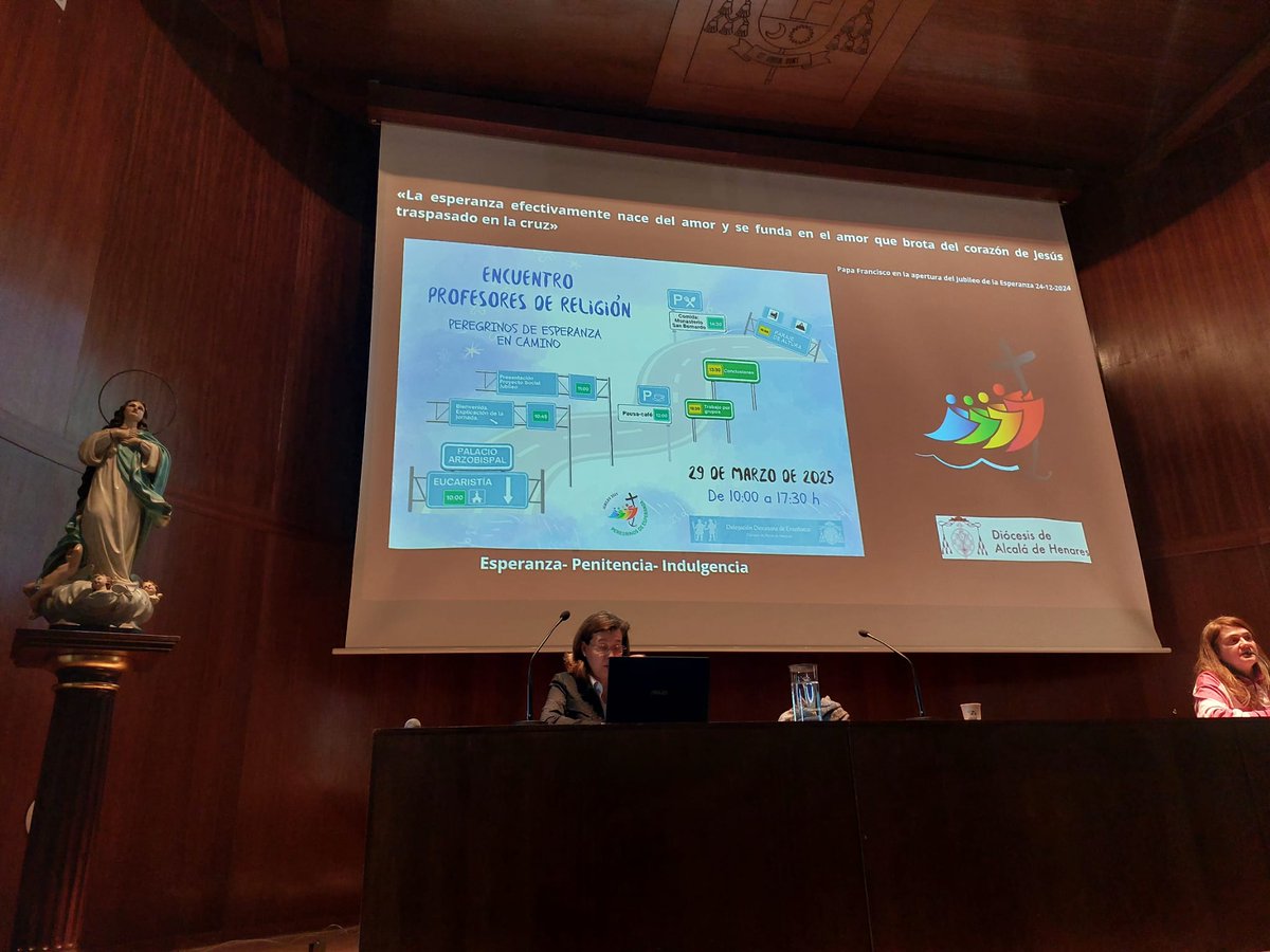 MigracionesAdH's tweet photo. El Equipo de #TrataDePersonas presentó este sábado ante los profes de Religión de @DiocesisAlcala una aplicación práctica en clase del proyecto social de @prensaCEE para sembrar #esperanza contra esta lacra en este #Jubileo2025

Descubre más en 👇
https://t.co/1cHHTXWyOC https://t.co/62uCIebaSA