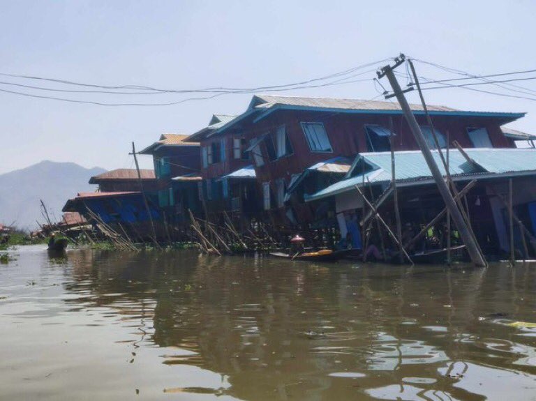 Patrick86458252's tweet photo. According to local media, there are more than 100 casualties and a lot of destructions in Inlay after a devastating earthquake. Locals need urgent aids. I call for international rescue forces to reach out Inlay.

EMERGENCY AID FOR MYANMAR
#HelpMyanmarQuake https://t.co/uES3qkvPRe