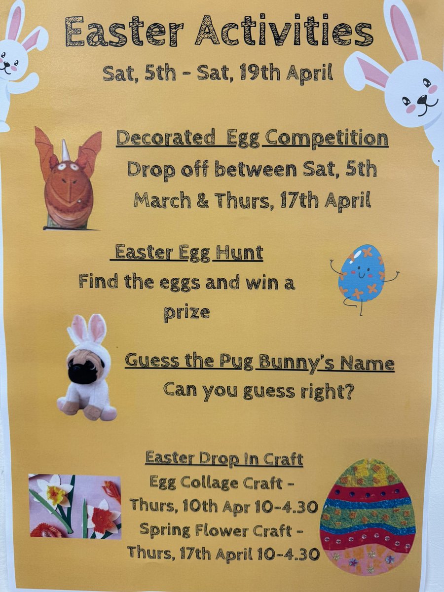 Mr_John_Harvey_'s tweet image. There’s lots on at #StThomas Library - our #WestExe #CommunityLibrary - during the #Easter holidays!

Please remember that St Thomas Library will be closed on Good Friday (18th April) &amp;amp; Easter Monday (21st April).

#LoveYourLibrary #Exwick #Exeter