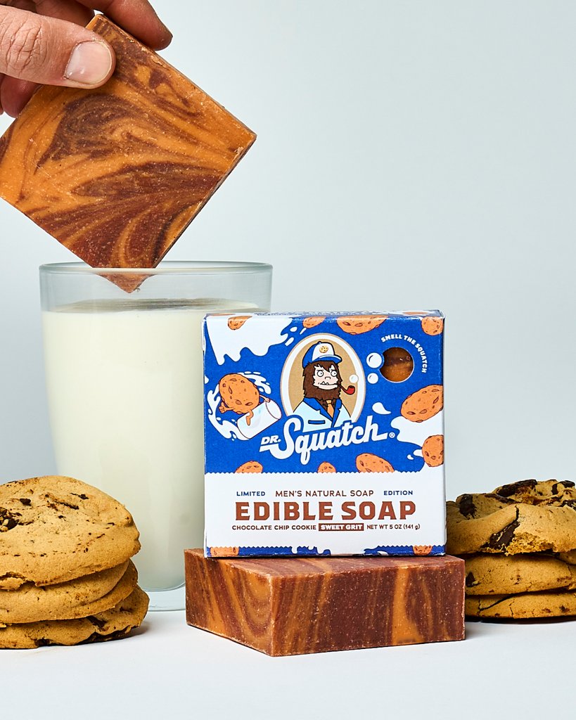 DrSquatchSoapCo's tweet image. FINE. WE MADE EDIBLE SOAP 🍪

After many (painful) years of way too many people asking if they can eat our soap… we finally made one you can ACTUALLY eat.

Shop Now: drsquatch.com/pages/edible-s…