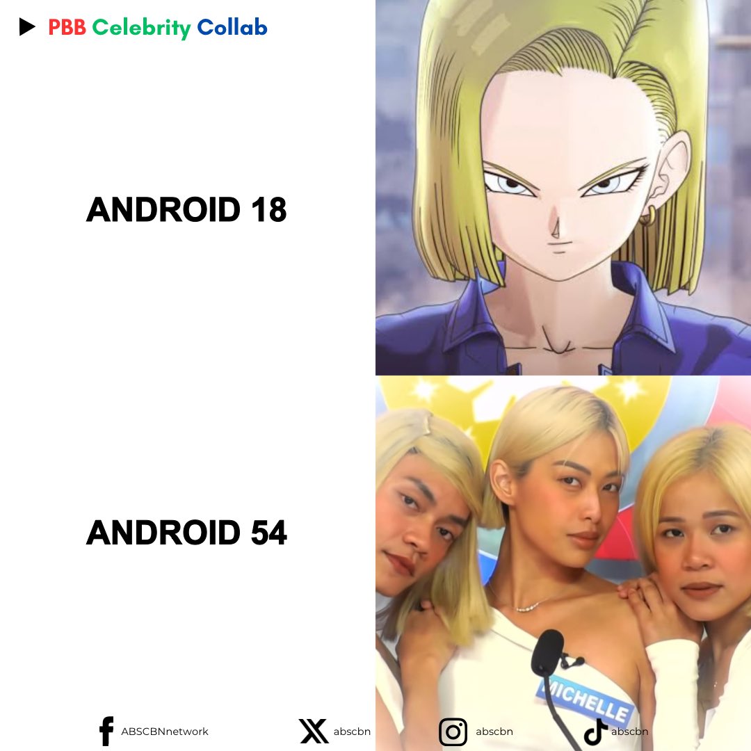 ABSCBN's tweet photo. Android 18 Multiverse! ✨

#EsnyrRanollo #MichelleDee #KlarisseDeGuzman https://t.co/qQBT6XKLCh