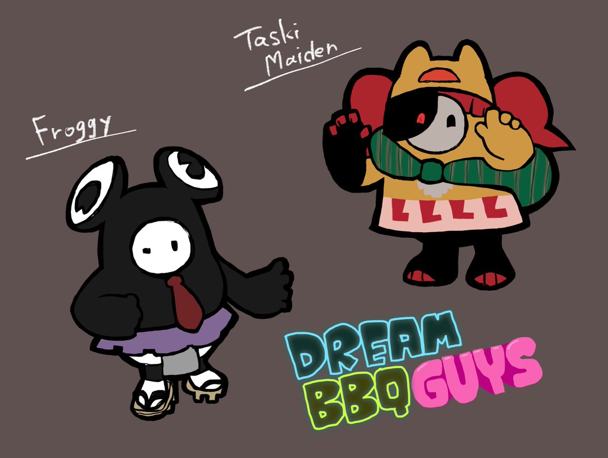 meadow_makikusa's tweet photo. なにっ⁉️DBBQとフォールガイズがコラボだってっ⁉️(ギリギリうそつけました)
#Enafanart #dreambbq #FallGuys #fallguysfanart https://t.co/pa3AfuCvCi