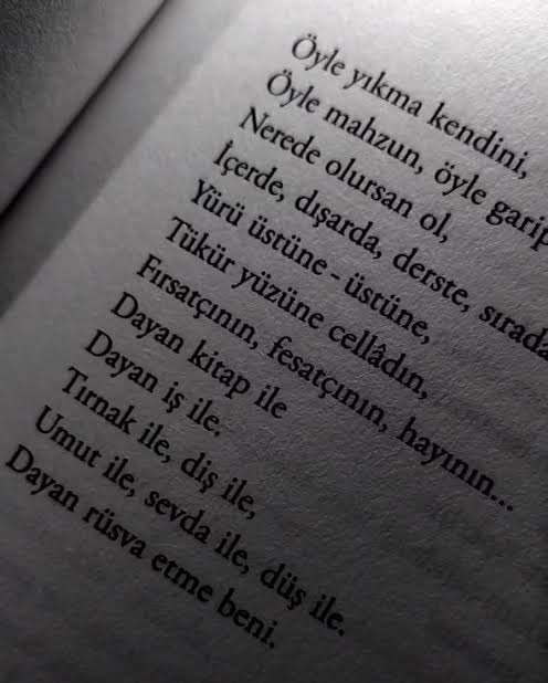 Öyle yıkma kendini!