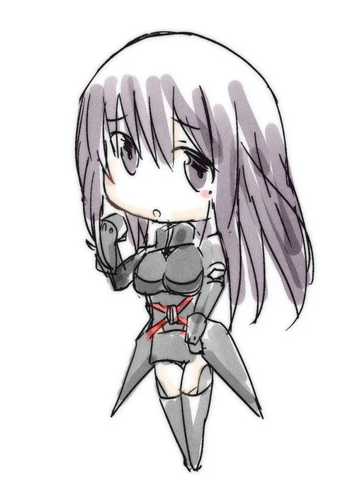 息抜きにSD深沙希さん描いた