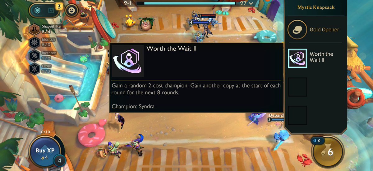 ColeTrainnTFT's tweet photo. @Mortdog Worth the wait syndra on release with a karma on 3-2 :P https://t.co/WBBWojoGab
