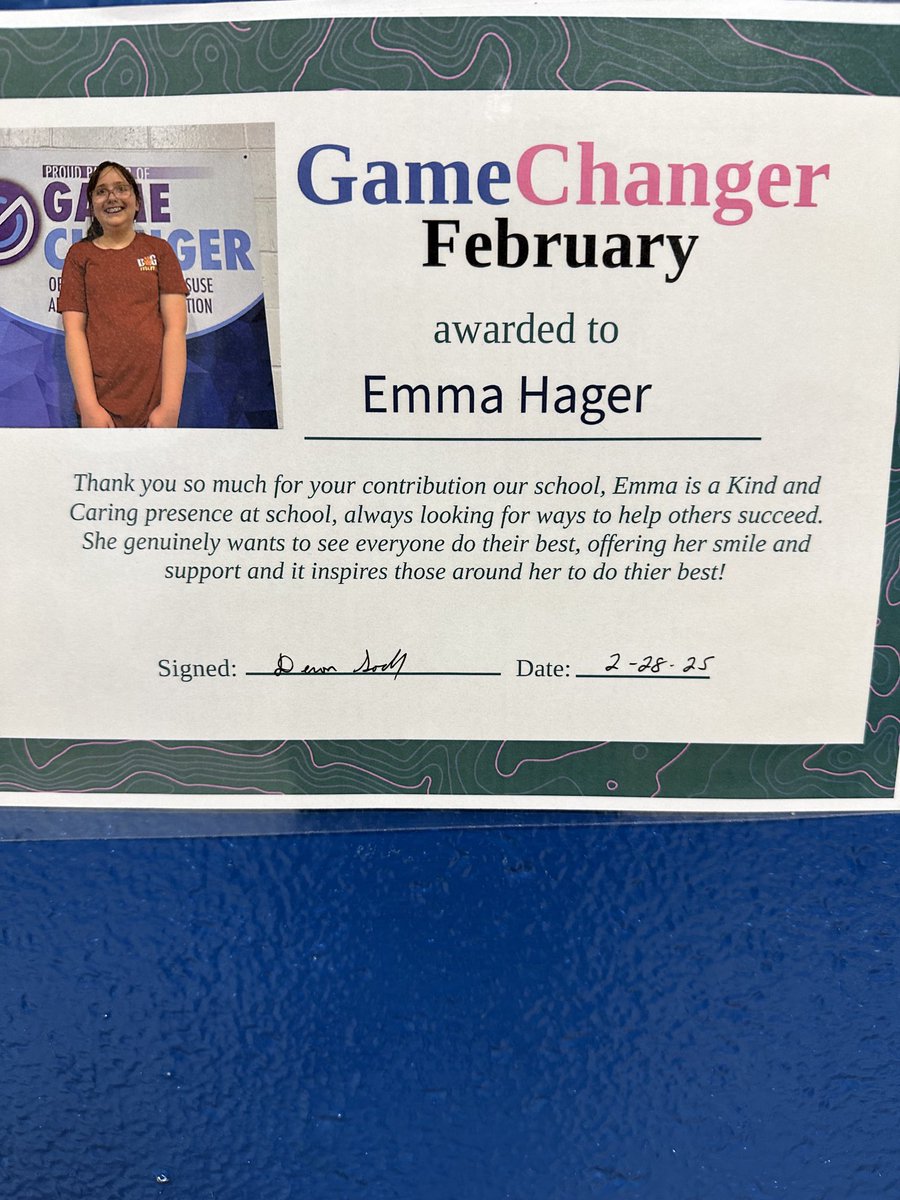 RamageGC's tweet photo. Congratulations Emma! ⁦@KimLegg23⁩ ⁦@BCS_WV⁩ https://t.co/QfPw1e2tz2