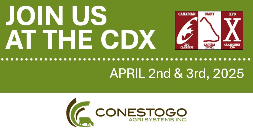 ✨STARTS TOMORROW!✨Come join us at the <a href="/DairyXPO/">Canadian Dairy XPO</a> &amp; learn, network &amp; celebrate the dairy industry in the heart of Canadian dairy country, Stratford, On. It runs from 9-4 on April 2nd &amp; 3rd. We look forward to meeting with you at our various suppliers booths!