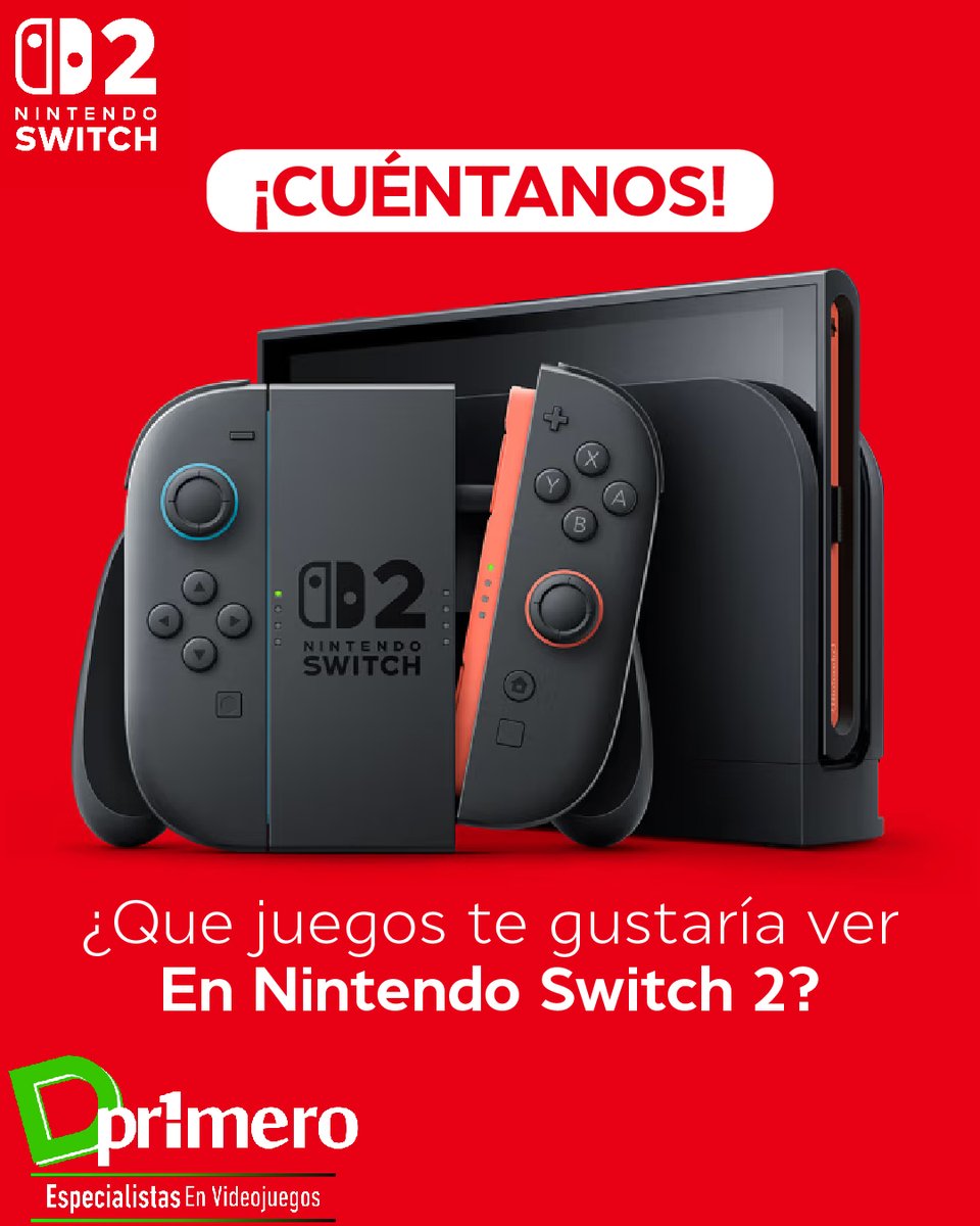 DprimeroCom's tweet photo. ¡Cuéntanos!

¡Qué juegos te gustaría ver en Nintendo Switch 2? https://t.co/doeAKjnO5L