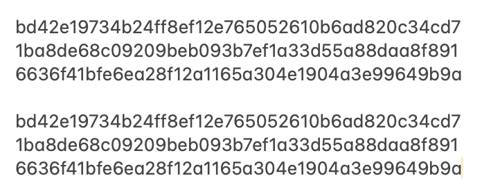portport255's tweet image. I found a SHA256 collision 🤯 These two hashes are the same!!