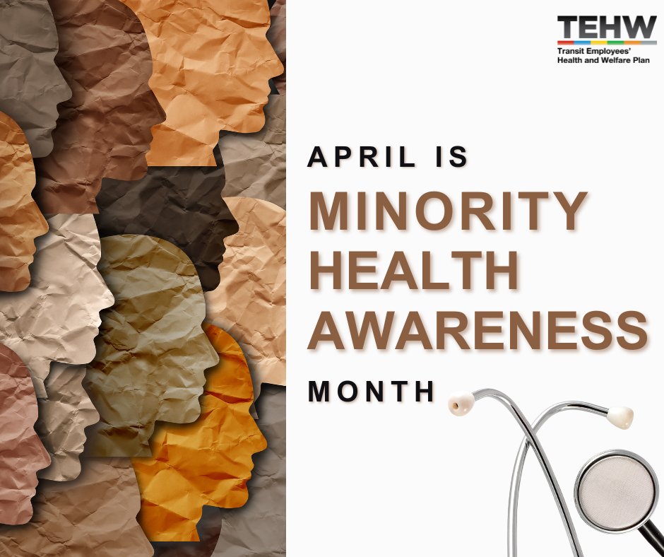 TEHWOfficial's tweet image. #DYK that April is Minority Health Awareness Month!
Health disparities impact minority communities, making awareness & action crucial. TEHW & 689 Moving Metro are committed to equity through education, wellness programs & advocacy.
#NationalMinorityHealthMonth