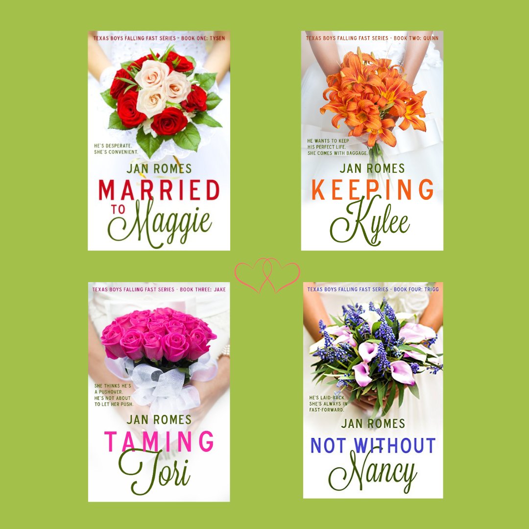 4 Texas bachelors vow not to be the 1st to fall in love! 

♥️Romance - Dallas - Kindle Unlimited
♥️tinyurl.com/mvwu2p5n