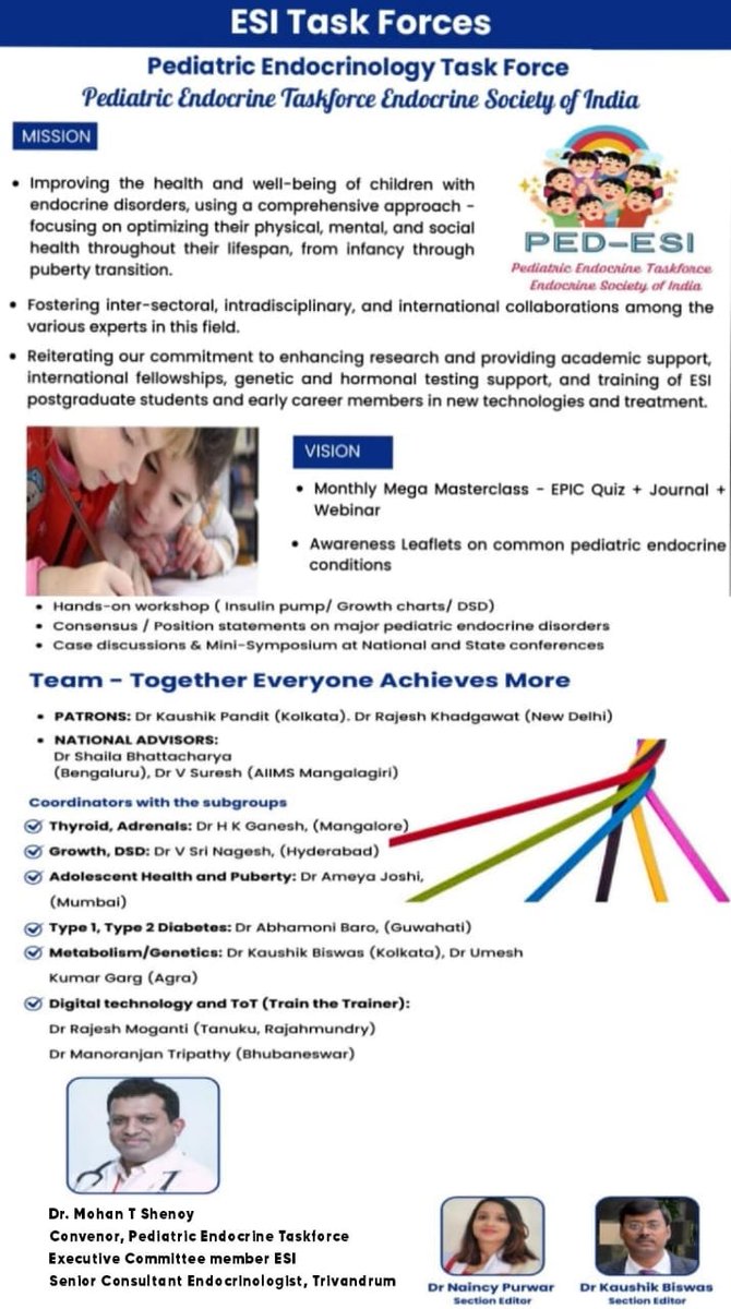 Dr Mohan T Shenoy (@monty_doc) on Twitter photo I'm proud to share my write-up in the Endocrine Society of India's <a href="/IndiaESI/">Endocrine Society of India</a> quarterly newsletter - Focusing on the innovative Pediatric Endocrinology taskforce,
which I'm excited to convene and
drive forward alongside my dear friends👍 <a href="/ANI/">ANI</a> <a href="/ndtv/">NDTV</a> <a href="/Endocrine_News/">Endocrine News</a> #Hormones 🇮🇳💐 I'm proud to share my write-up in the Endocrine Society of India's <a href="/IndiaESI/">Endocrine Society of India</a> quarterly newsletter - Focusing on the innovative Pediatric Endocrinology taskforce,
which I'm excited to convene and
drive forward alongside my dear friends👍 <a href="/ANI/">ANI</a> <a href="/ndtv/">NDTV</a> <a href="/Endocrine_News/">Endocrine News</a> #Hormones 🇮🇳💐