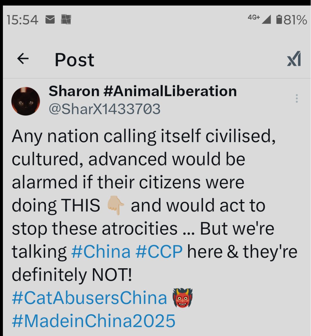 SharX1433703's tweet photo. @HeRulong Please thank your 🐈⬛ abusers for the disgusting compilation cat kitten torture snuff videos they sent me. I really do NOT want to see any animal strung up & brutally tortured to death!!! Who the hell builds a torture chamber in their house, for God's sake!!! #CatAbusersChina 👹 https://t.co/7ws2OFot4I