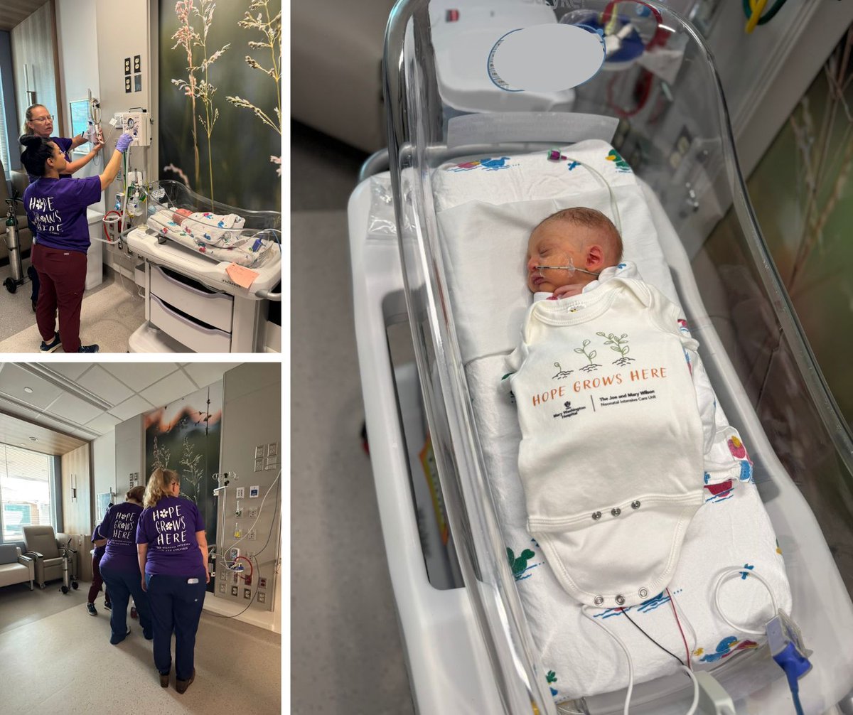 MWHCConnection's tweet image. Our tiniest patients just made a big move to the brand new, state-of-the-art Joe and Mary Wilson NICU at Mary Washington Hospital! No joke, this is the real deal! The new Wilson NICU is designed to provide the best care and comfort for our little fighters.