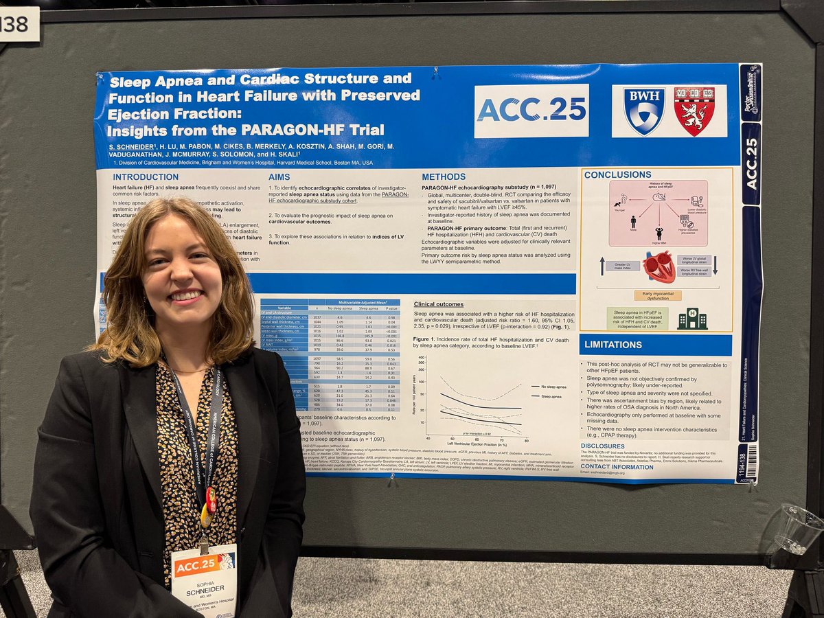 Sophia Schneider, MD, MS (@sofa_schneider) on Twitter photo Had the best time presenting our work at #ACC25! 💤🫀 Grateful for the chance to reconnect with old friends, make new ones, and learn together. Huge thanks to my incredible mentors including <a href="/mapabonp/">Maria A. Pabón, MD</a> <a href="/mvaduganathan/">Muthu Vaduganathan</a> <a href="/scottdsolomon/">scottdavidsolomon</a> for their support! Had the best time presenting our work at #ACC25! 💤🫀 Grateful for the chance to reconnect with old friends, make new ones, and learn together. Huge thanks to my incredible mentors including <a href="/mapabonp/">Maria A. Pabón, MD</a> <a href="/mvaduganathan/">Muthu Vaduganathan</a> <a href="/scottdsolomon/">scottdavidsolomon</a> for their support!