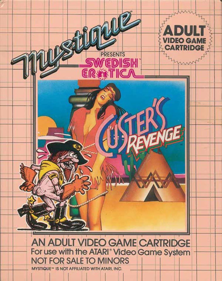 CGamingPodcast's tweet photo. #NowPlaying on #Atari2600: Custer’s Revenge (1982, dev: JHM Ltd.)
#Podnation #GamingPodSquad #CustersRevenge #Atari #AprilFools #PodernFamily #GamingTwitter https://t.co/9TvmjUZN0k