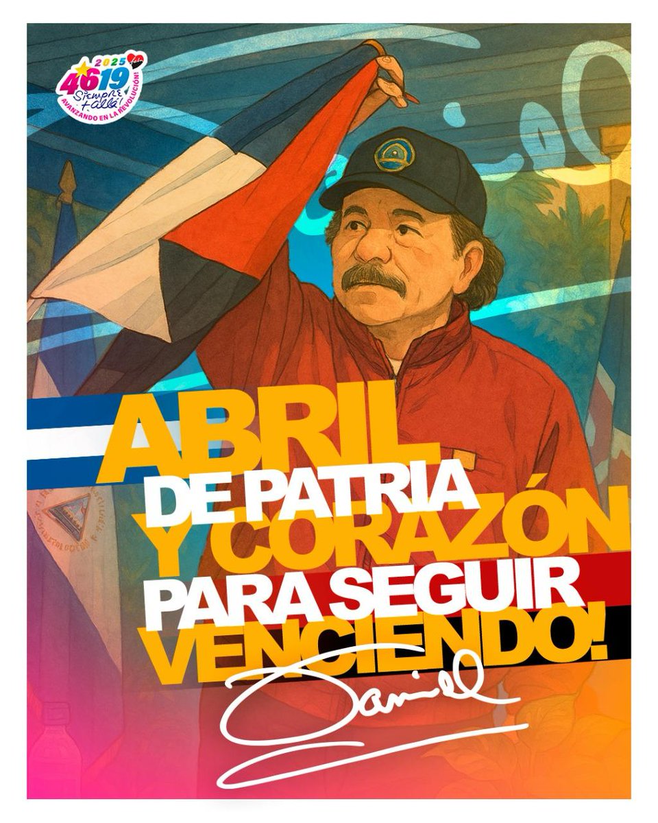 ♥️🖤 No pararemos de andar jamás ‼️

Caminamos con la certeza de un pueblo vibrante que ama la PAZ 🕊

#FSLNAbrilVictorioso 
#Plomo19