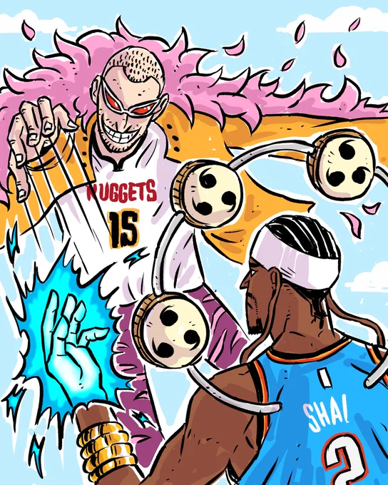 WHO'S YOUR MVP? Pt.2 #jokic #shai #Doflamingo #Enel #ONEPIECE 