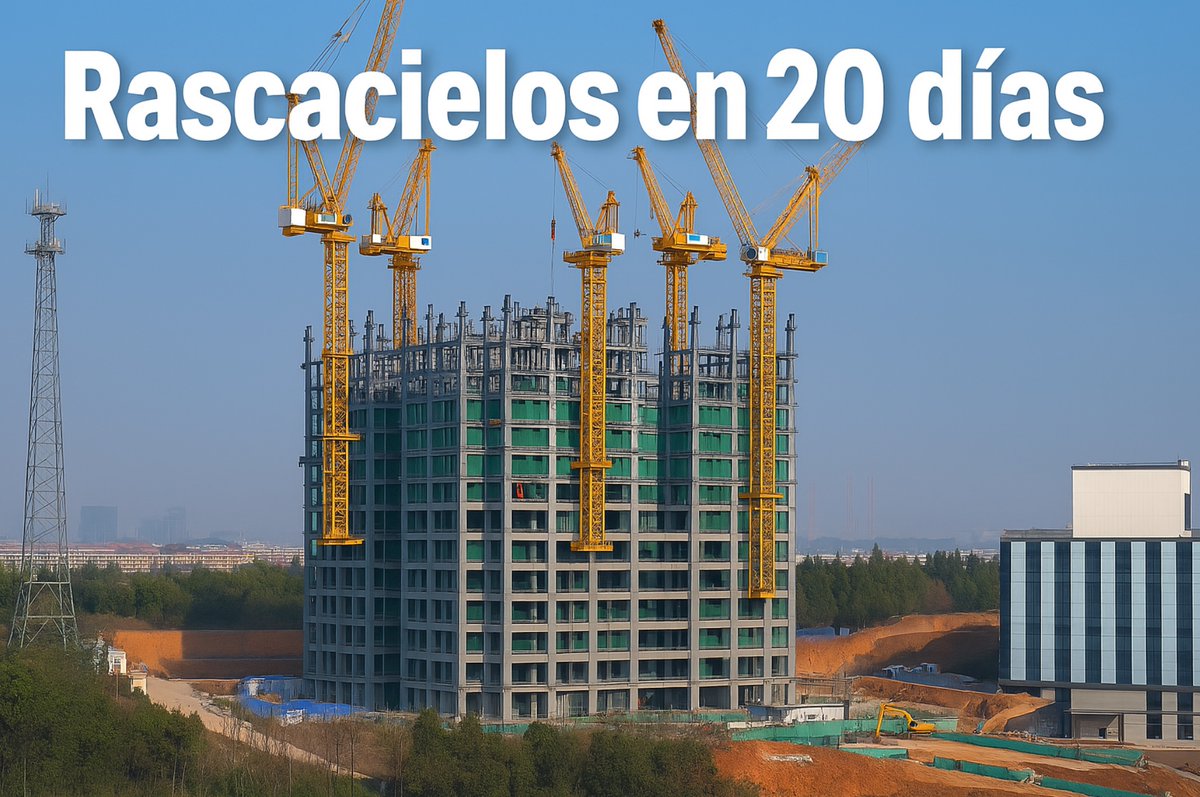 🏗️ Un rascacielos de 57 pisos en solo 20 días: eficiencia extrema o riesgo innecesario

En 2015, en la ciudad de Changsha, China, la empresa Broad Sustainable Building sorprendió al mundo al completar un rascacielos de 57.