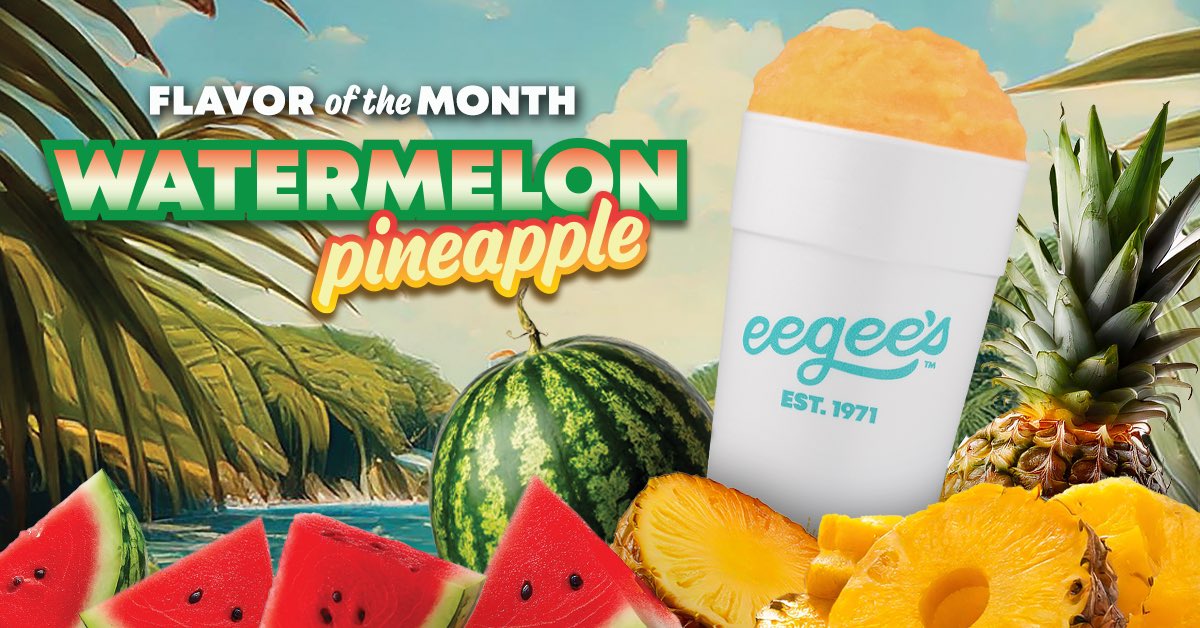 It’s the best of both worlds 🍉🍍Take a flavor vacation this month with Watermelon Pineapple!