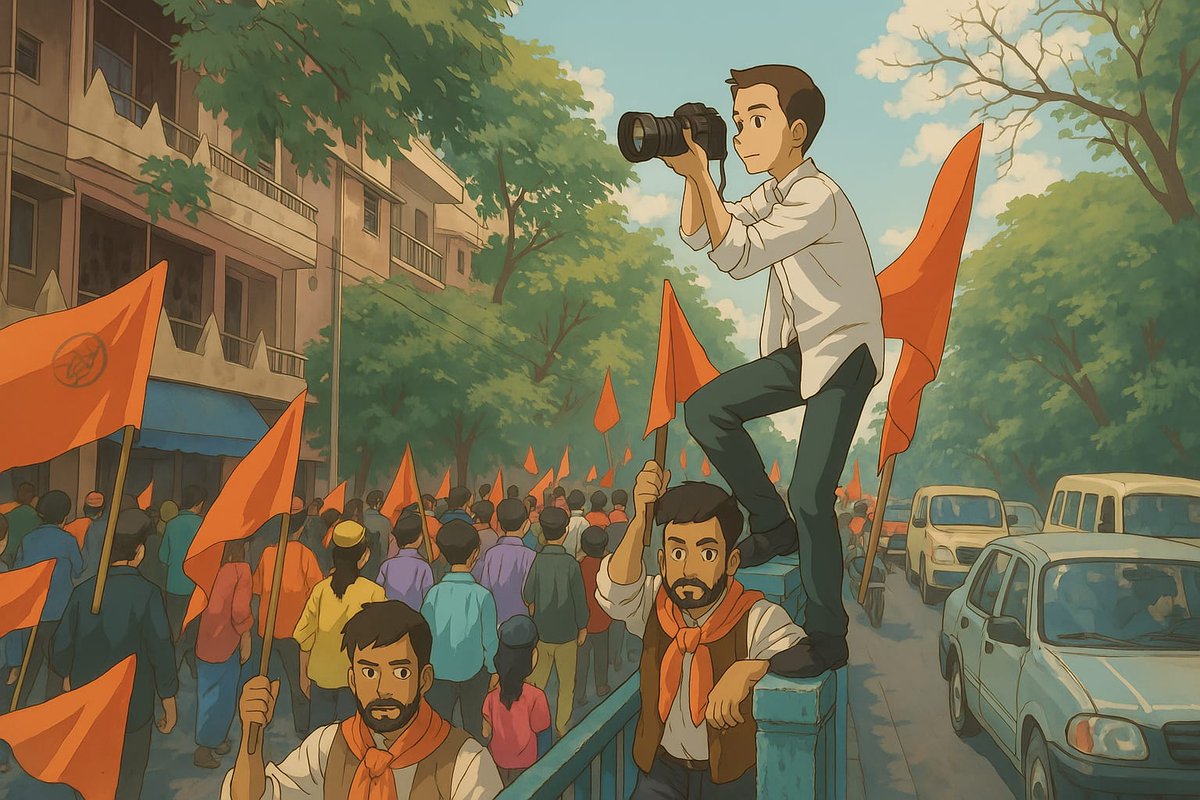 ABVPMB's tweet photo. ABVP Madhya Bharat Social Media Team in action! 🚩✨ Capturing the movement, amplifying the voice of the youth. #ABVPMB https://t.co/twt0dy56zy