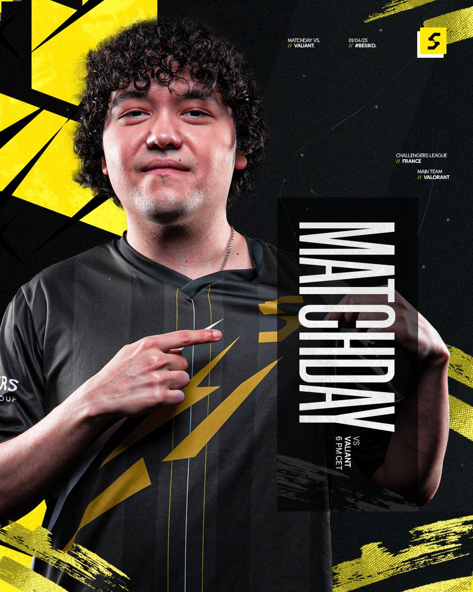 Siko (@sikoesports) on Twitter photo Matchday vs <a href="/ValiantOfficiel/">Team Valiant</a> ⚔️
Our final group stage game kicks off at 18:00 CET — time to lock in and finish strong.
Let’s end it with a W. 🔥
Watch live: twitch.tv/valorant_fr
#BeSiko #VALORANT Matchday vs <a href="/ValiantOfficiel/">Team Valiant</a> ⚔️
Our final group stage game kicks off at 18:00 CET — time to lock in and finish strong.
Let’s end it with a W. 🔥
Watch live: twitch.tv/valorant_fr
#BeSiko #VALORANT