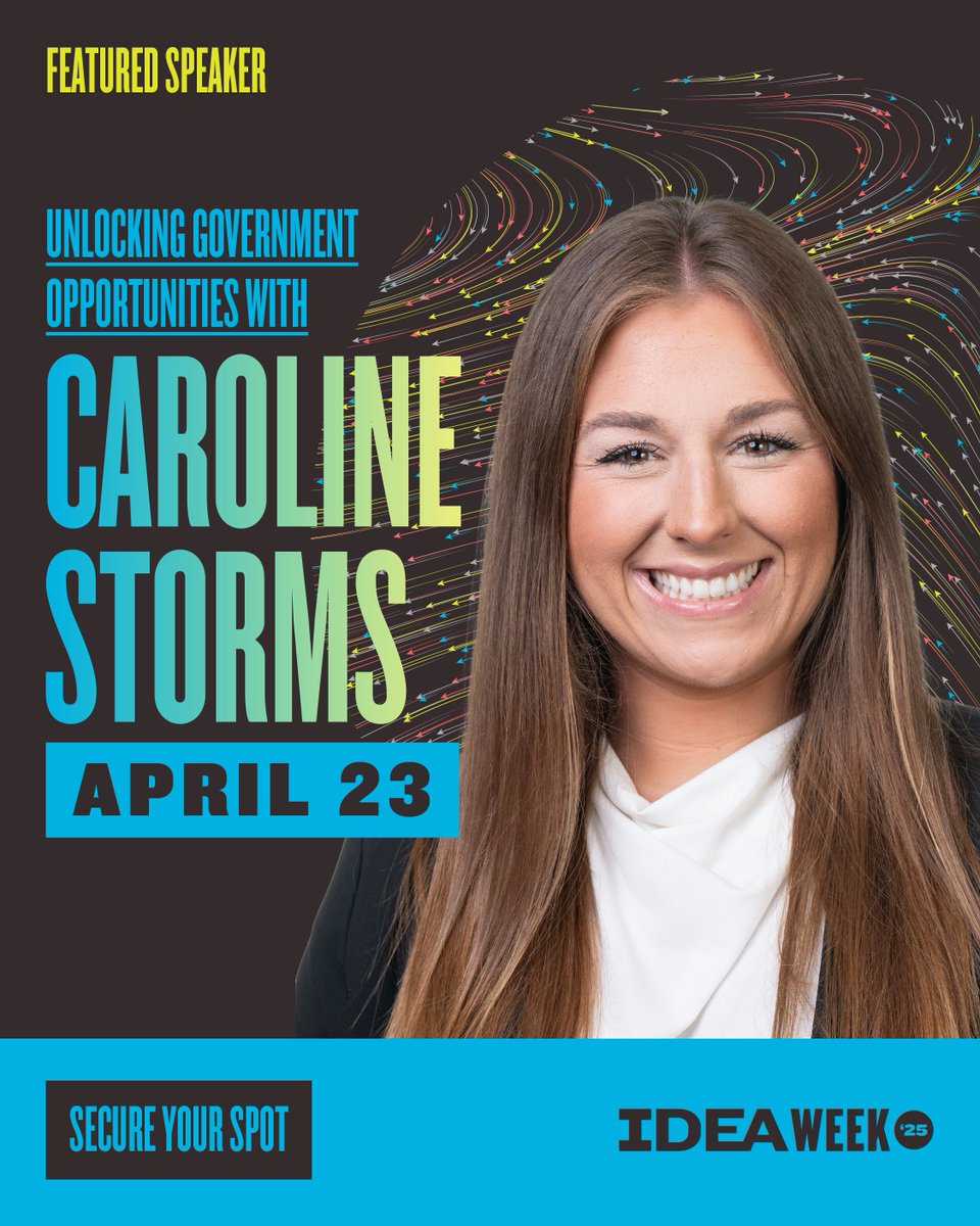 Government contracting can be your next big opportunity! Join Caroline Storms from Apex for a guide to navigating government opportunities.   Learn more about this session and our full IDEA Week lineup: ideaweek.com/events/