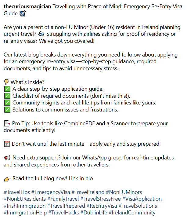 TheSCRedemption's tweet image. ✈️Is your Non-EU Minor (U16) needing an urgent re-entry visa? Airlines stressing you out? Our new #blog simplifies the process! Get step-by-step guidance, document checklists, &amp;amp; community tips to travel stress-free. 

Read it now! 👇 #TravelTips #VisaHelp

shashankchakerwarti.ie/post/minor-u16…