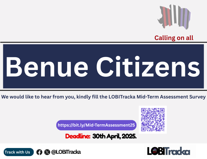 LobiTracka's tweet image. 📢 Calling All Benue Citizens!

We invite you to share your thoughts by participating in the LOBITracka Project Mid-Term Assessment of the Alia-led Administration.

🔗 Participate now - bit.ly/Mid-TermAssess…

Let your voice be heard!

#LOBITrackaProject
#MidTermAssessment