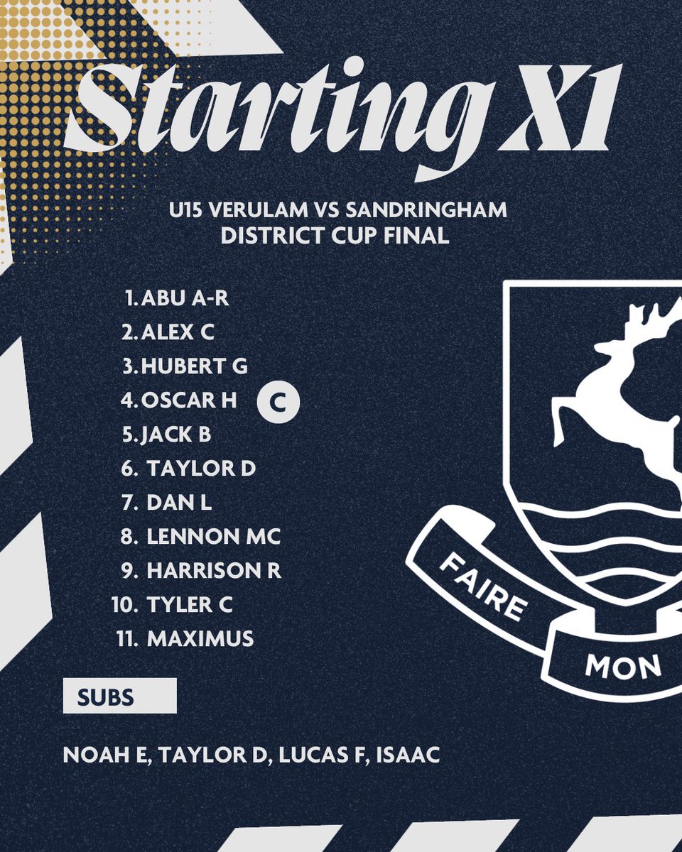 Verulam_PE's tweet photo. KO around the corner in the beautiful sunshine…

Here’s how our 10s lineup for the final! https://t.co/oLfaS7iVnB