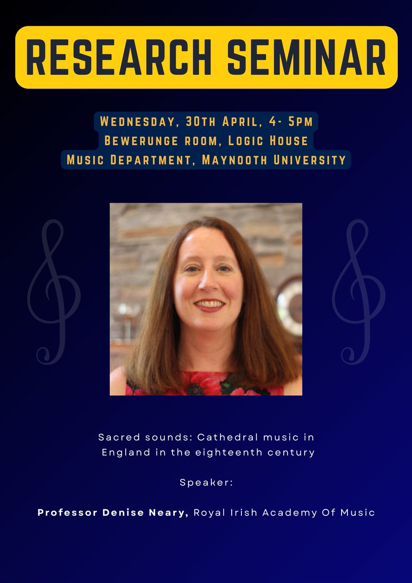 MU Music (@musicmaynooth) on Twitter photo Re-examining the Musical Lives of English Cathedrals in the Eighteenth Century
Was this really a “Dark Age” for cathedral music? Prof. Denise Neary challenges this idea, revealing a rich and evolving musical tradition through archival research.
#CathedralMusic #18thCentury Re-examining the Musical Lives of English Cathedrals in the Eighteenth Century
Was this really a “Dark Age” for cathedral music? Prof. Denise Neary challenges this idea, revealing a rich and evolving musical tradition through archival research.
#CathedralMusic #18thCentury